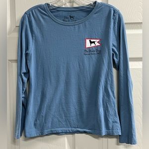 The Black Dog Boys Blue National Harbor Long Sleeve Youth T-Shirt - Size XS VGUC
